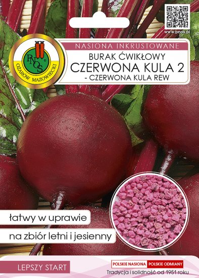 Burak Czerwona Kula 2 zaprawiany nasiona 10g PNOS - Kliknij na obrazek aby go zamknąć