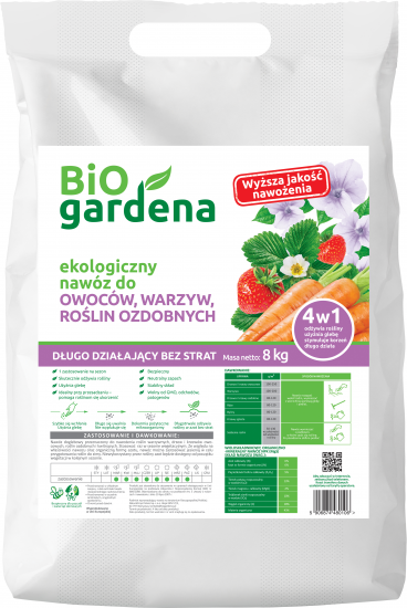 BiOgardena EKO Nawóz do Warzyw Owoców Roślin Ozdobnych 8kg - Kliknij na obrazek aby go zamknąć