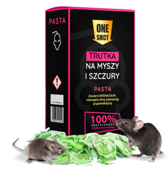 MOCNA Trutka na myszy szczury gryzonie Pasta Saszetki 150g - Kliknij na obrazek aby go zamknąć