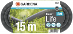 Wąż GARDENA tekstylny Liano LIFE Mocny 15m ZESTAW 15 lat GWARANCJI