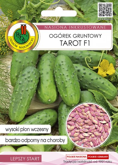 Ogórek Tarot F1 gruntowy zaprawiany nasiona 5g PNOS - Kliknij na obrazek aby go zamknąć