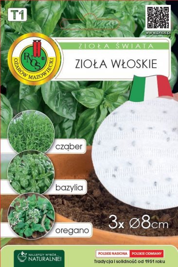 Zioła Świata - Zioła Włoskie 3x8cm krążek PNOS - Kliknij na obrazek aby go zamknąć