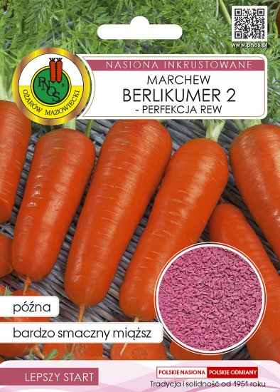 Marchew Perfekcja Berlikumer 2 zaprawiana nasiona 5g PNOS - Kliknij na obrazek aby go zamknąć