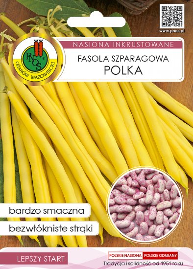 Fasola karłowa szparagowa Polka zaprawiana nasiona 30g PNOS - Kliknij na obrazek aby go zamknąć