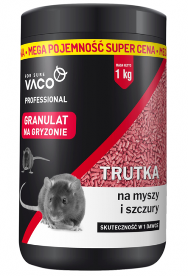 Trutka GRANULAT NA MYSZY SZCZURY 1kg PROFESSIONAL granulat 1000g - Kliknij na obrazek aby go zamknąć