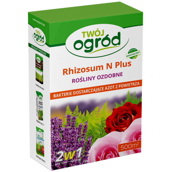 Nawóz Rhizosum N Plus Twój Ogród 2w1 Rośliny Ozdobne 2w1 1kg +2,5g Wapniak - Kliknij na obrazek aby go zamknąć