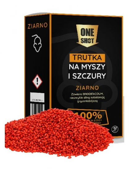 MOCNA Trutka na myszy szczury gryzonie Ziarno Zatrute 150g - Kliknij na obrazek aby go zamknąć