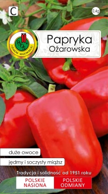 Papryka Ożarowska duża nasiona 0,5g PNOS - Kliknij na obrazek aby go zamknąć